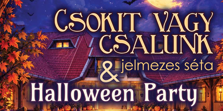 Csokit vagy csalunk jelmezes s�ta & Halloweeni Party