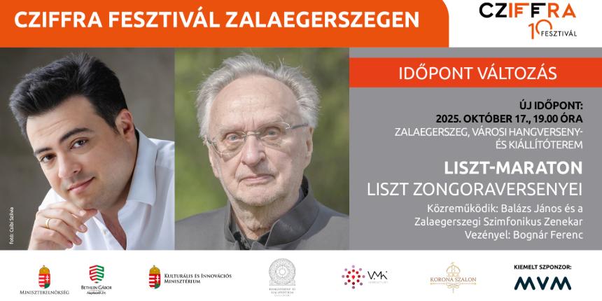 J IDPONTBAN! CZIFFRA FESZTIVL ZALAEGERSZEGEN: Liszt-maraton – Liszt zongoraversenyei